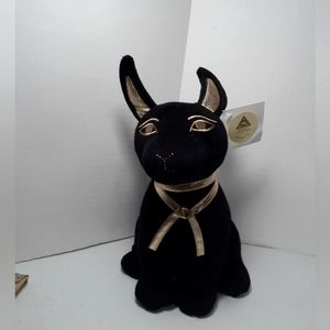 Summit Collection Black and Gold 10" Egyptian Anubis Dog